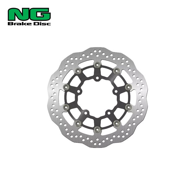 Tarcza hamulcowa przód Suzuki GSXR 600/750/1000, VZR 1800, VLZ 1800 (310x100x5,0mm) (5x10,5mm) Wave pływająca (Środek aluminiowy) | NG1041XG