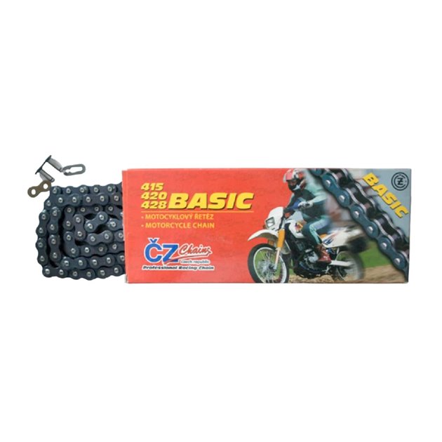 CZ ŁAŃCUCH NAPĘDOWY 420 BASIC (420S) (118 OGNIW) (19,0 KN) + ZAPINKA | CZ420BASIC118