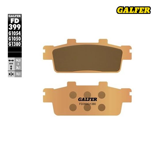 GALFER KLOCKI HAMULCOWE KH427 SPIEK METALICZNY SCOOTER