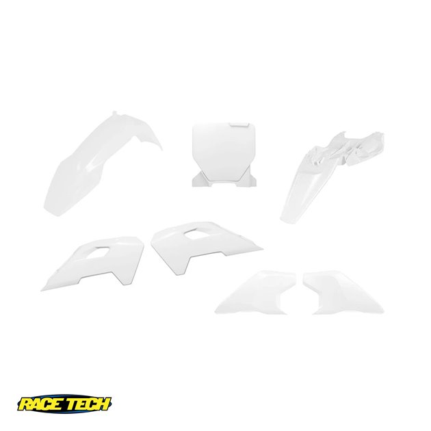 Komplet plastików Husqvarna TC 65 Biały Racetech | KITHSQ-BN0-165