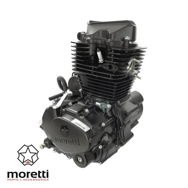Silnik Moretti pionowy 163FMK, 175cc 4T, 5-biegowy manual, czarny