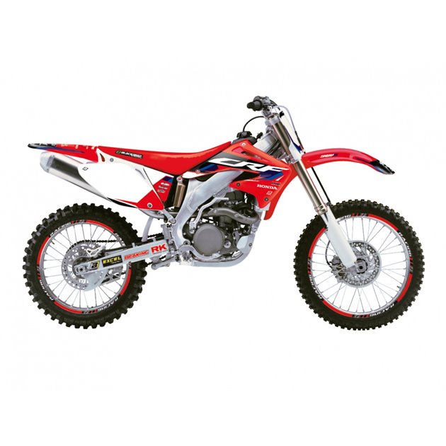 BLACKBIRD KOMPLET NAKLEJEK (OKLEIN) HONDA CRF 450R 2002-2004 DREAM 5 KOLOR CZERWONY CZARNY