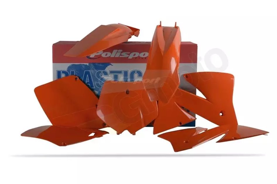 Zestaw plastików Body Kit Polisport pomarańczowy czarny | 90101