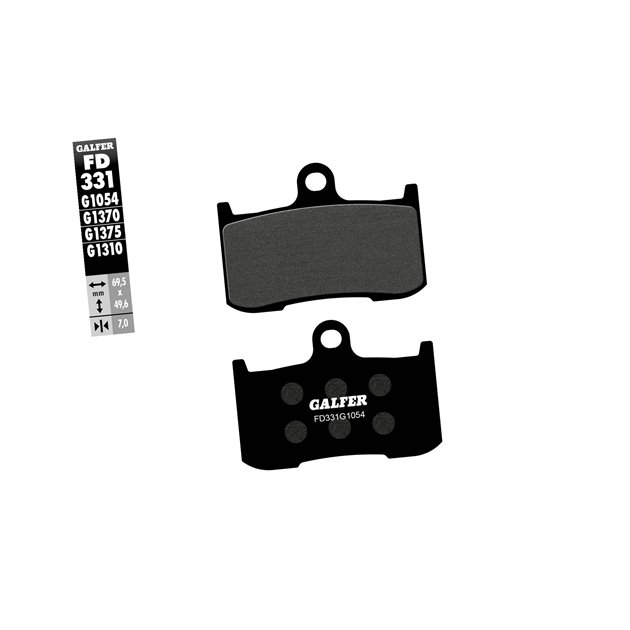 Klocki hamulcowe KH347 PÓŁMETALICZNE Galfer | FD331G1054