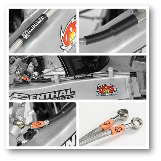 PRZEWÓD HAMULCOWY W STALOWYM OPLOCIE PRZÓD GASGAS, HUSQVARNA, KTM EXC/EXCF 250/300/450 01-  ENDURO MOTO-MASTER