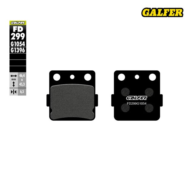 Klocki hamulcowe KH084/3 półmetaliczne (grubość 6,5mm) Galfer | FD299G1054