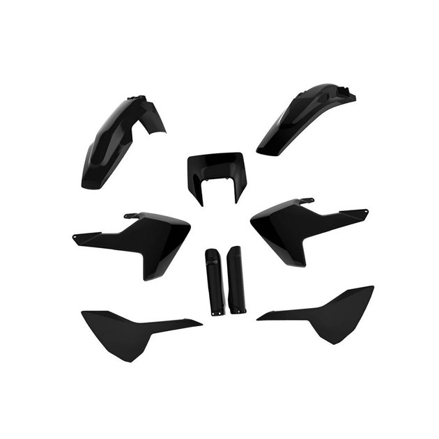 Komplet Plastików Husqvarna TE/FE TPI Czarny Polisport | 91505