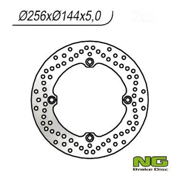 Tarcza hamulcowa (tył) HONDA XRV 750, XL 1000V, CBR 1100XX (256x144x5,0MM) (4X10,5MM) NG