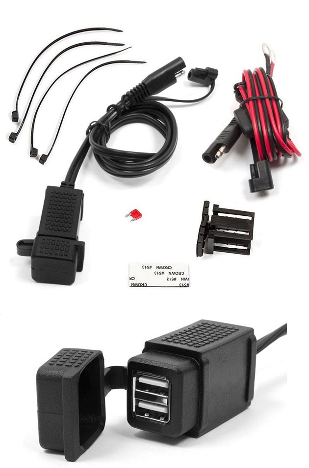 Gniazdko motocyklowe 2x USB - BTMUS08