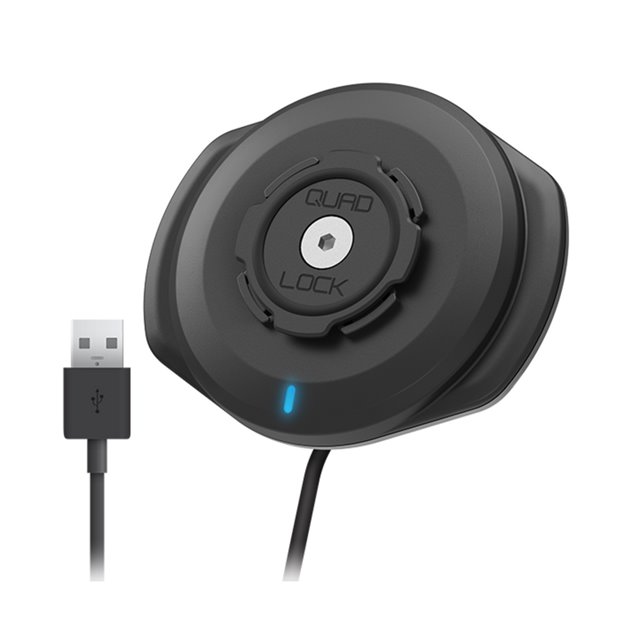 Quad Lock Wodoodporna głowica, ładowarka indukcyjna zasilana na USB