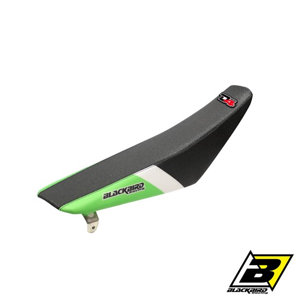 BLACKBIRD POKROWIEC / POSZYCIE NA SIEDZENIE KAWASAKI KXF 250 2004-2005 DREAM 4 KOLOR CZARNY ZIELONY BIAŁY