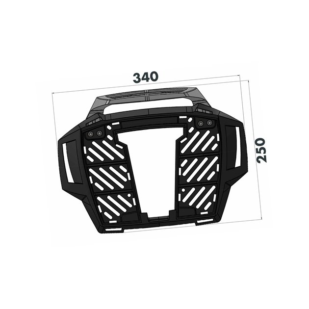 Stelaż pod kufer centralny Alurack czarny Suzuki GSX-8T | 6523555 01 01