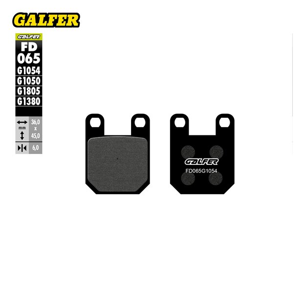 Klocki hamulcowe półmetaliczne Galfer | FD065G1054