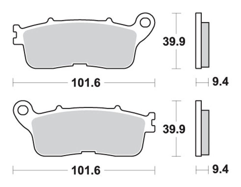 Klocki hamulcowe KH636 STREET EXCEL/RACING SINTER KOLOR ZŁOTY