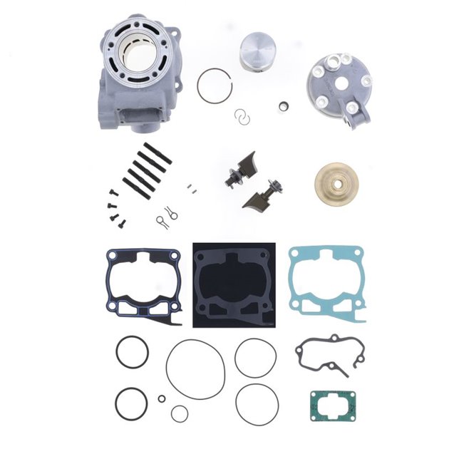 Cylinder kompletny Yamaha YZ 125 zestaw kompletny standard 54,00mm z głowicą i zaworem wydechowym Athena | P400485100003