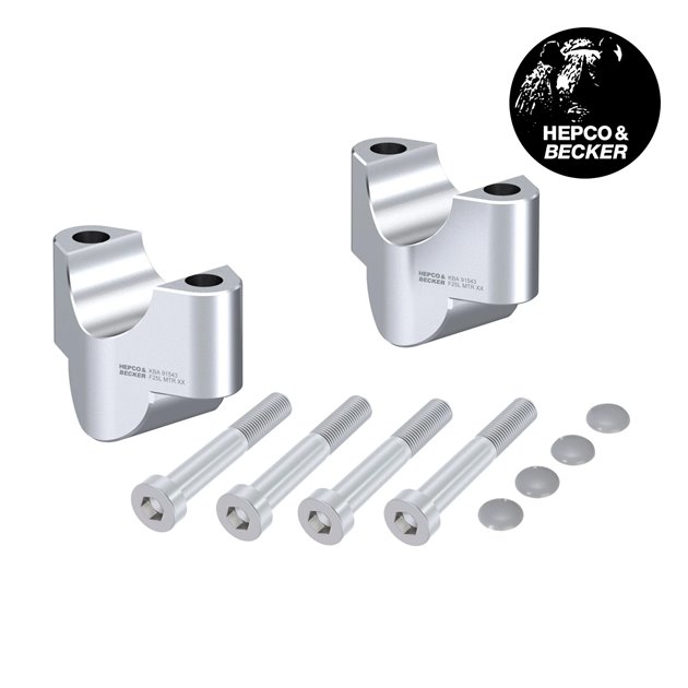 Podwyższenie kierownicy 25 mm srebrne Husqvarna Norden 901 / Expedition 2022-2026 Hepco & Becker | 42307634 25 09