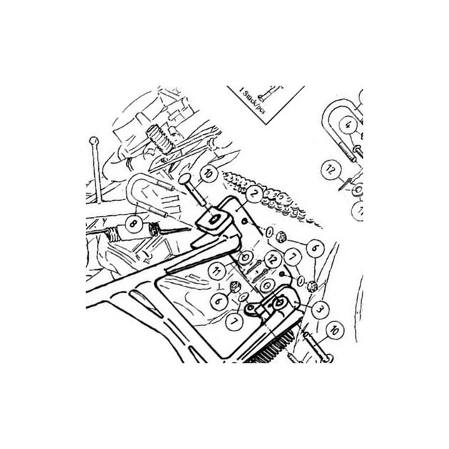 Stopka centralna Honda CB 600 F Hornet 2003-2006 Hepco Becker | 505935 00 01