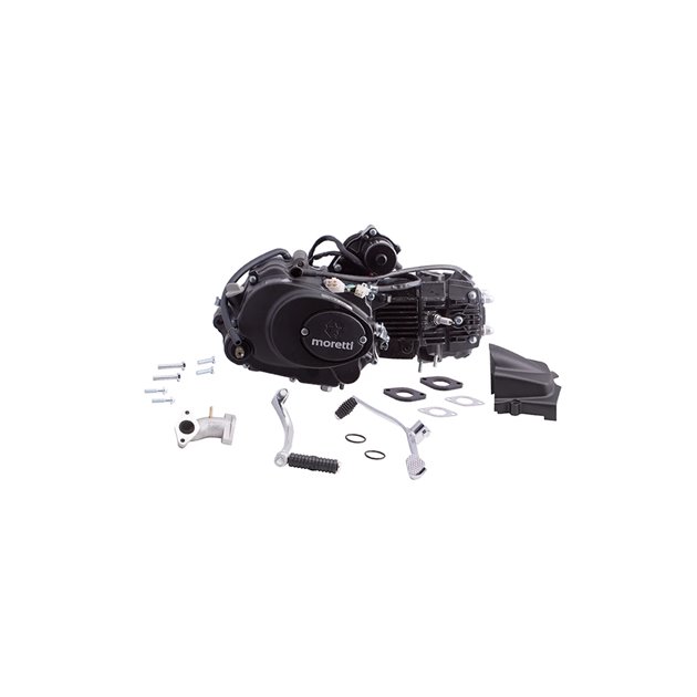 Silnik Moretti poziomy 154FMI, 125cc 4T, 4-biegowy Manual, Czarny (bez oleju)