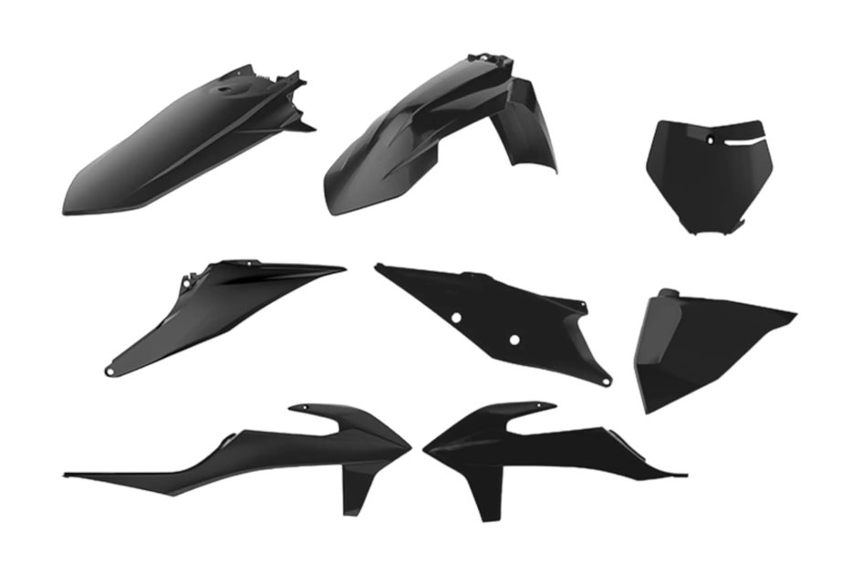 Zestaw plastików Body Kit Polisport czarny | 90810