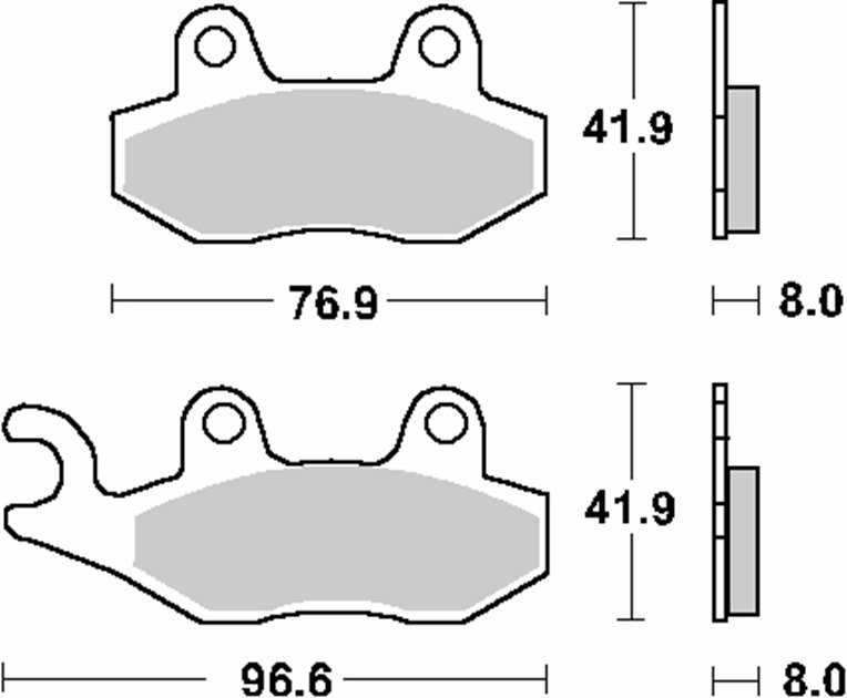 Klocki hamulcowe KH135/214 STREET EXCEL/RACING SINTER KOLOR ZŁOTY