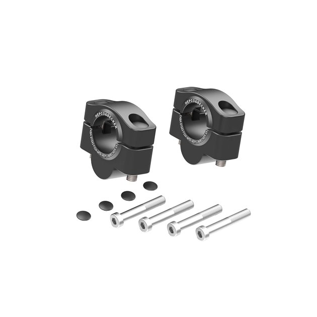 Podwyższenie kierownicy 20 mm czarne do Suzuki V-Strom 1050 DE 2023-2026 Hepco & Becker | 42303549 20 01