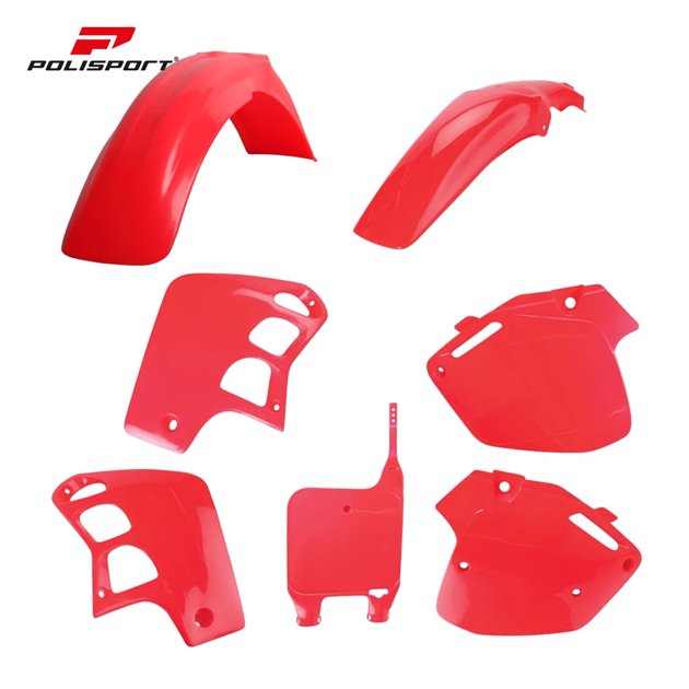 Komplet plastików Honda CR 500 OEM czerwony FLUO-R Polisport | 91329