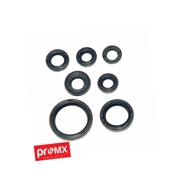 PROMX PROMOCJA KOMPLET (ZESTAW) USZCZELNIACZY SILNIKOWYCH YAMAHA YFM 660 GRIZZLY 2002-2008 (7 SZT.)