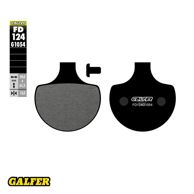 GALFER KLOCKI HAMULCOWE KH094 PÓŁMETALICZNE HARLEY DAVIDSON