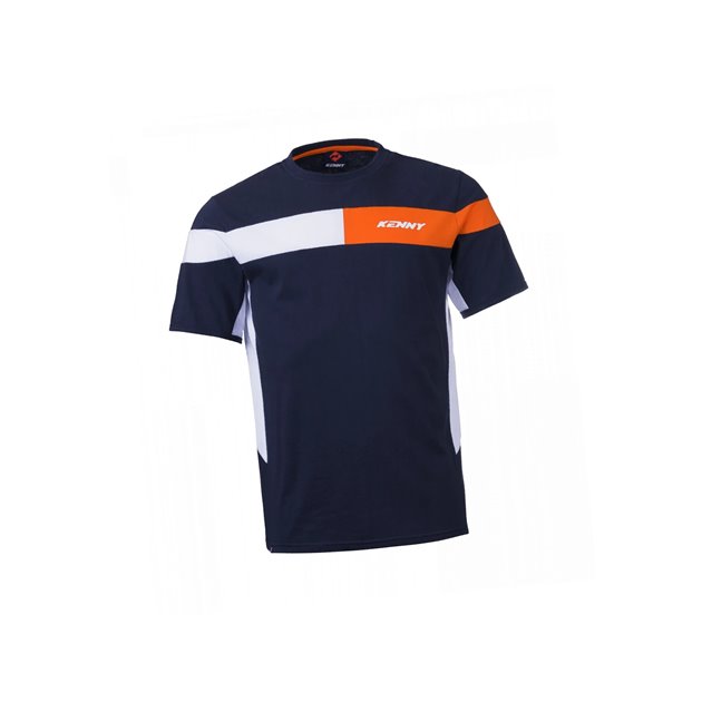 Koszulka T-shirt Racing Niebieski / Pomarańczowy/Biały XXL Kenny Racing | 251-5006305-58