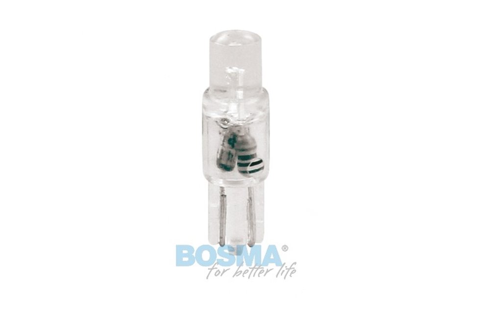 Żarówka BOSMA 12V 1*LED STANDARD T05 RED WIDE VIEWING BLISTER ( 4 SZT.)