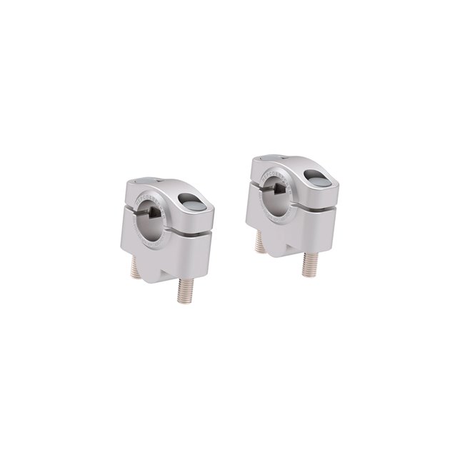 Podwyższenie kierownicy 25 mm srebrne Yamaha XSR 125 2021-2026 Hepco & Becker | 42304575 25 09