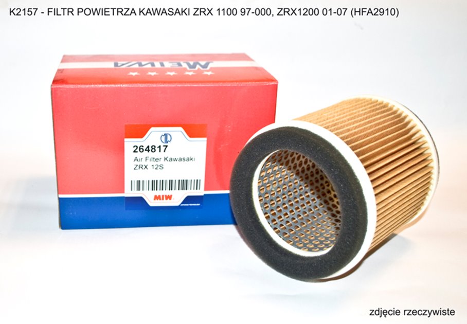 MIW (MEIWA) FILTR POWIETRZA KAWASAKI ZRX 1100 97-00, ZRX 1200 01-07 (HFA2910)