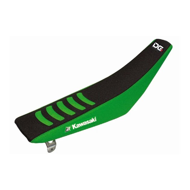 Pokrowiec / Poszycie na siedzenie Kawasaki KXF 250, KXF 450 Double Grip 3 Czarny Zielony Blackbird | E1430H