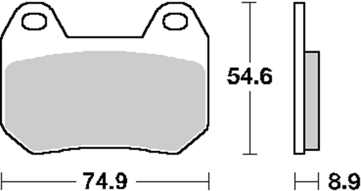 Klocki hamulcowe KH304 STREET CERAMIC KOLOR CZARNY