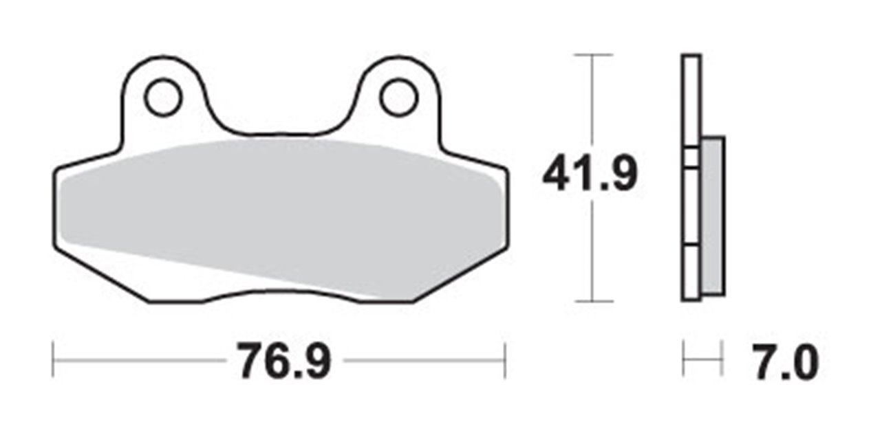 Klocki hamulcowe KH86 STREET CERAMIC KOLOR CZARNY