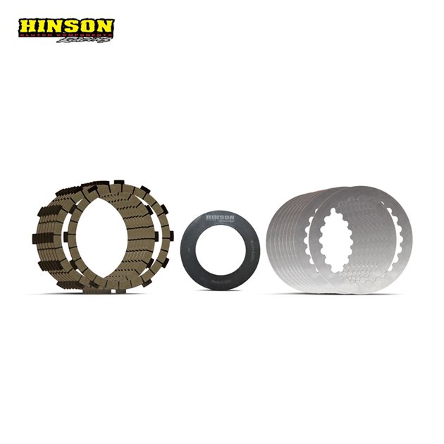 HINSON ZESTAW TARCZE SPRZĘGŁOWE Z PRZEKŁADKAMI I SPRĘŻYNĄ DDS GAS GAS EC/EX/MC 250/300/350/450/500 2023-2026; HUSQVARNA FC/FE/FS/FX/TC/TE/TX 250/300/350/450/501 2022-2026; KTM EXC/EXC-F/ SX/SX-F/XC/XC-F/SMR/XW-F 250/300/350/450/500 2022-2026