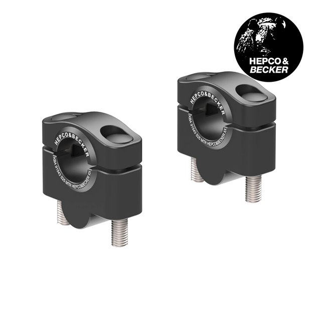 Podwyższenie kierownicy Yamaha Tracer 7 / GT 2021-2026 (25 mm, czarne) Hepco & Becker | 42304568 25 01