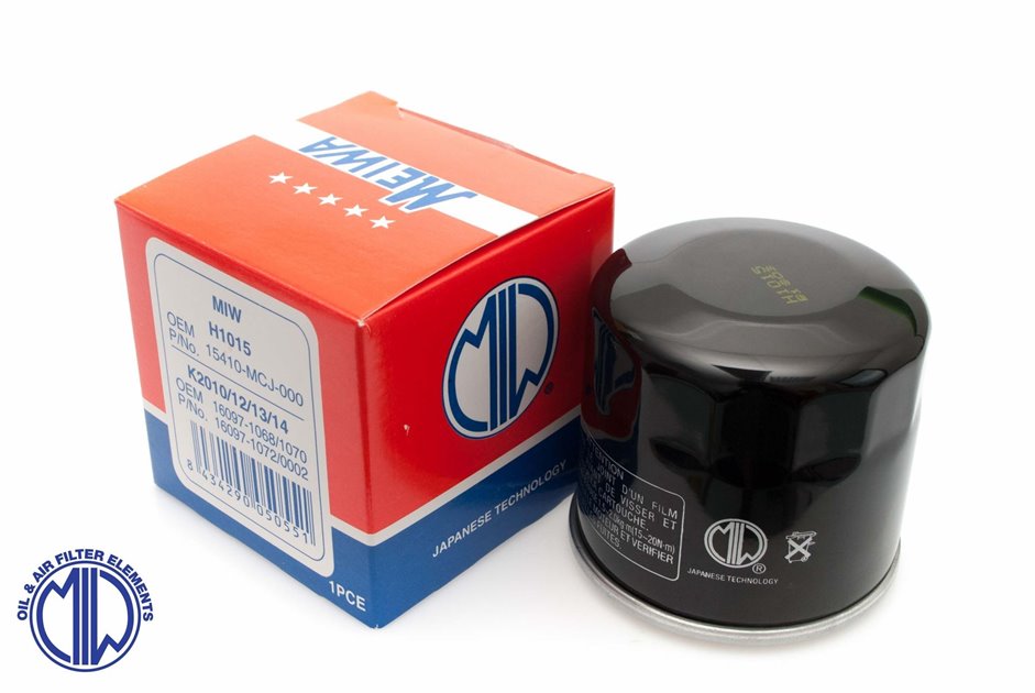 Filtr oleju Honda, Kawasaki, Triumph, Yamaha HF204 MIW | H1015