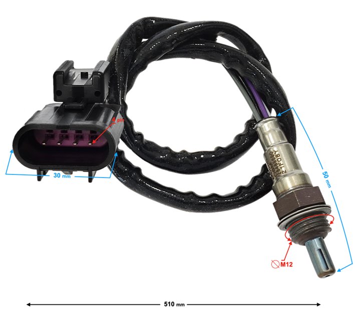 Czujnik tlenu - sonda lambda Barton Classic 125 (Euro 5)
