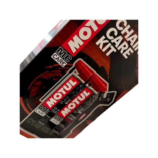 Zestaw do czyszczenia łańcucha Spray C1 + Spray C2 + szczotka Motul | MU113964