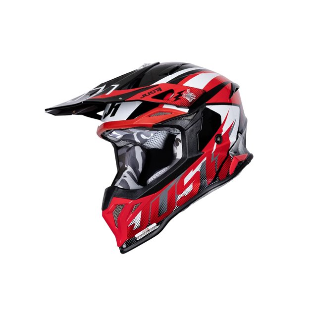 Kask JUST1 J39 REVO red white black XL