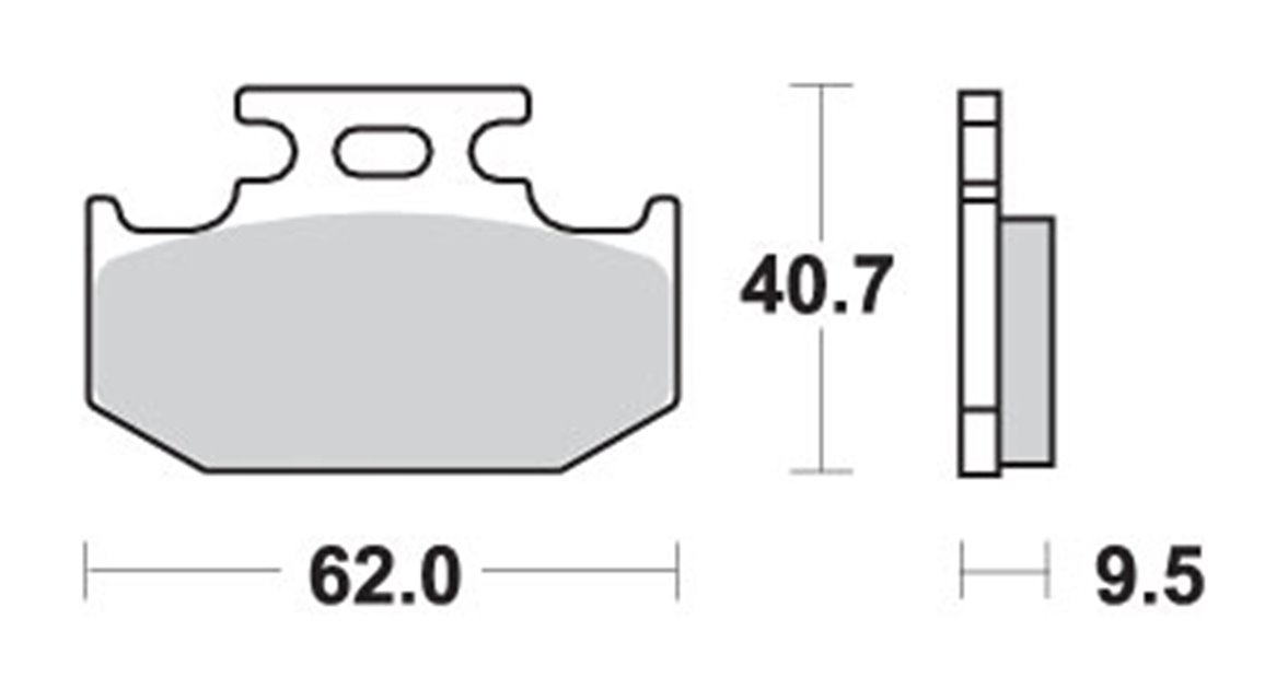 Klocki hamulcowe KH152/2 OFF-ROAD SINTER KOLOR ZŁOTY