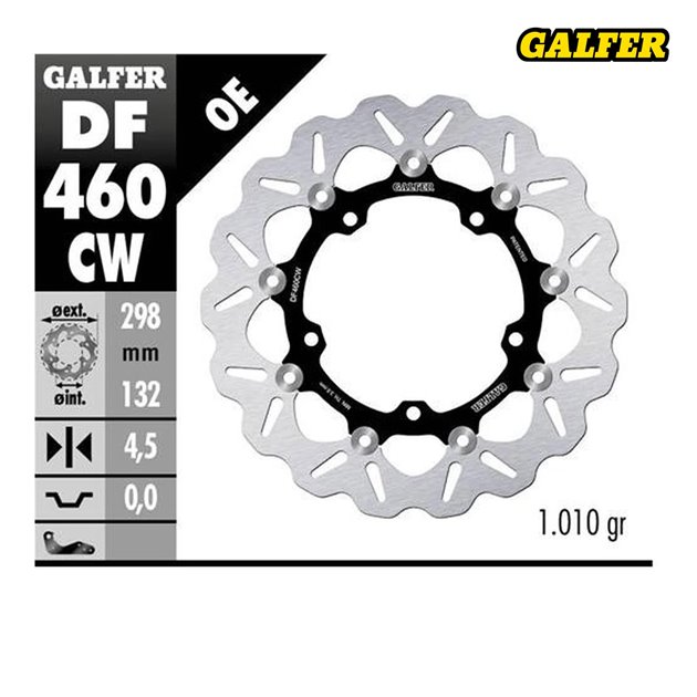 Tarcza hamulcowa pływająca przód Yamaha MT-03, YZF R3/R25 (298MM) WAVE FLOATING Galfer | DF460CW