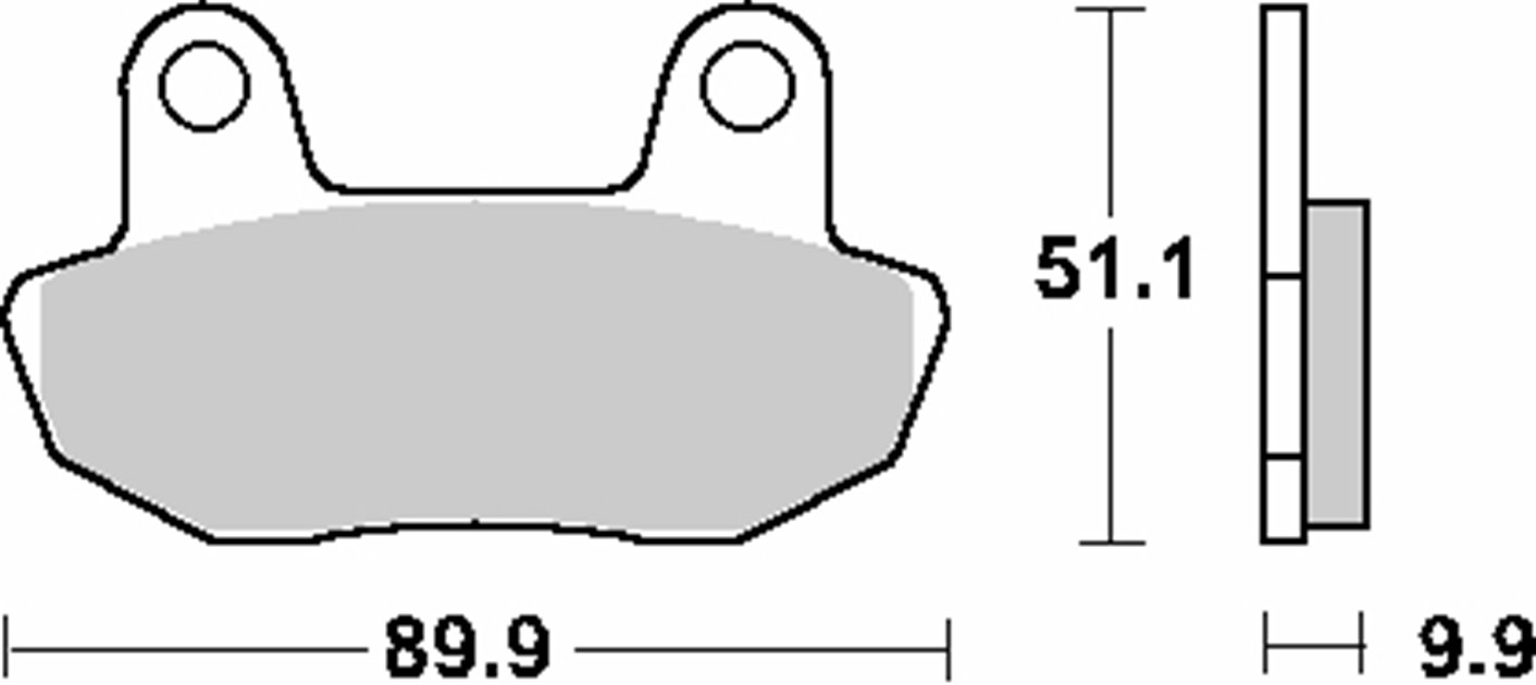 Klocki hamulcowe KH90 STREET CERAMIC KOLOR CZARNY