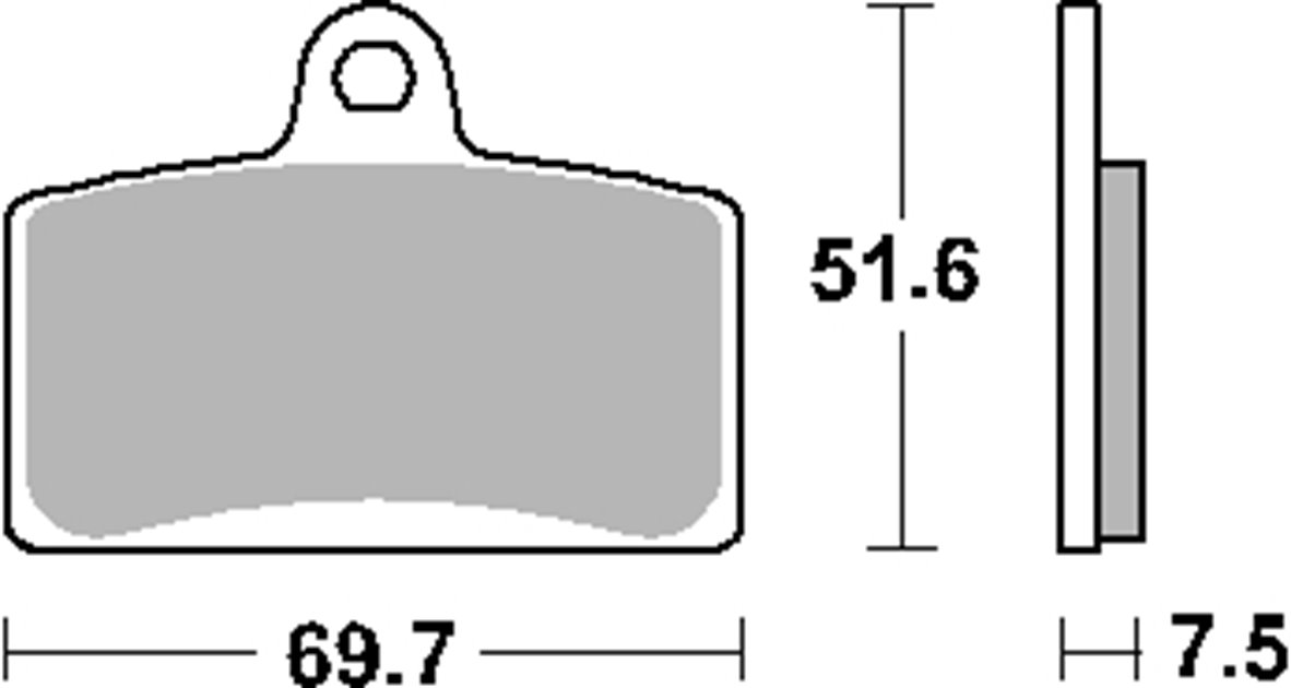 Klocki hamulcowe KH399 MAXI SINTER SINTER KOLOR ZŁOTY