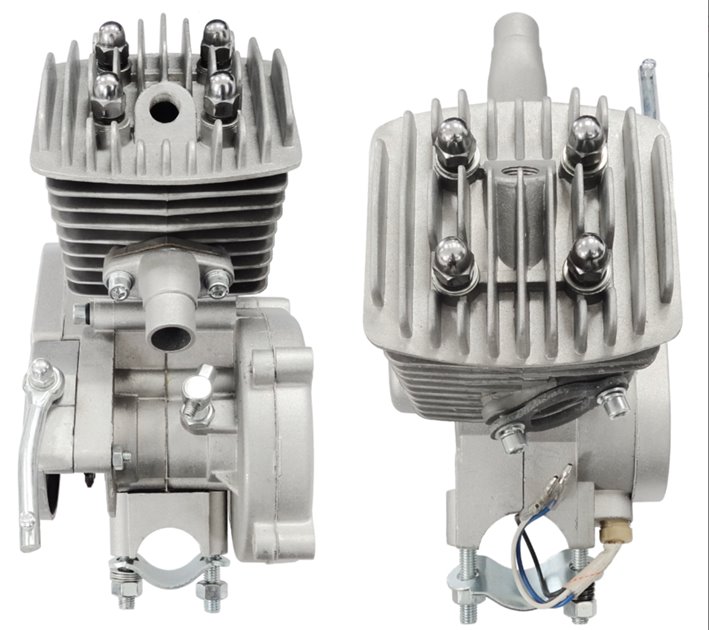 Mocny silnik do roweru 80 cm3 2T, zestaw do roweru spalinowego Moretti