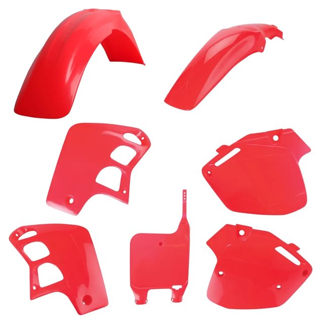 Zestaw plastików Body Kit Polisport czerwony Fluo OEM | 91329