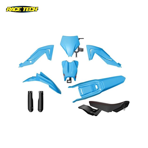 Komplet plastików z osłonami teleskopów i siedzeniem Talaria STING MX4/MX5/TL 4000/5500 Jasny Niebieski/Czarny Racetech | KITTAL-AZ0-624