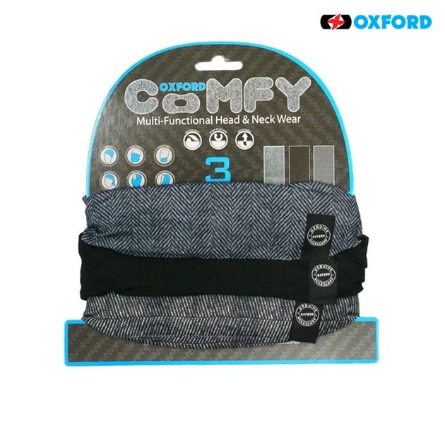 Kołnierz wielofunkcyjny wiatroodporny Comfy Oxford (3 sztuki) | NW110