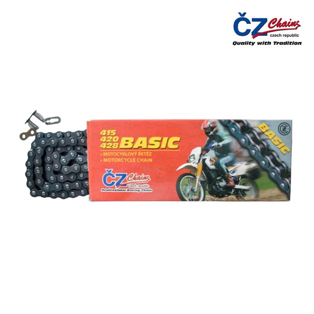 CZ ŁAŃCUCH NAPĘDOWY 428 BASIC (428S) (116 OGNIW) (19,2 KN) + ZAPINKA